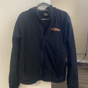 Harley-Davidson Black Windbreaker Jacket